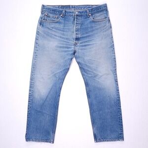 Vintage Levis 501 XX Jeans Mens 39x29 Blue USA Made Denim Pants 2001 RARE